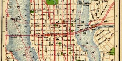 Мапата на стариот Менхетен