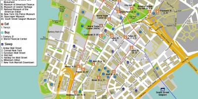 Карта на центарот на Менхетен