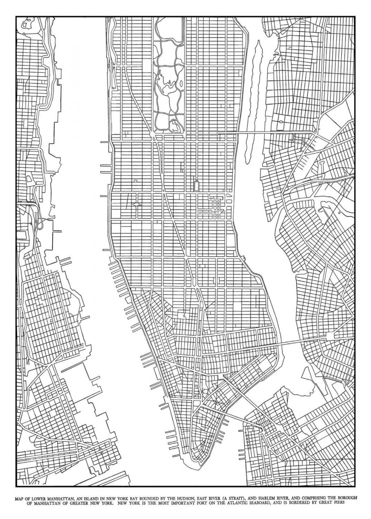 карта на Менхетен мрежа
