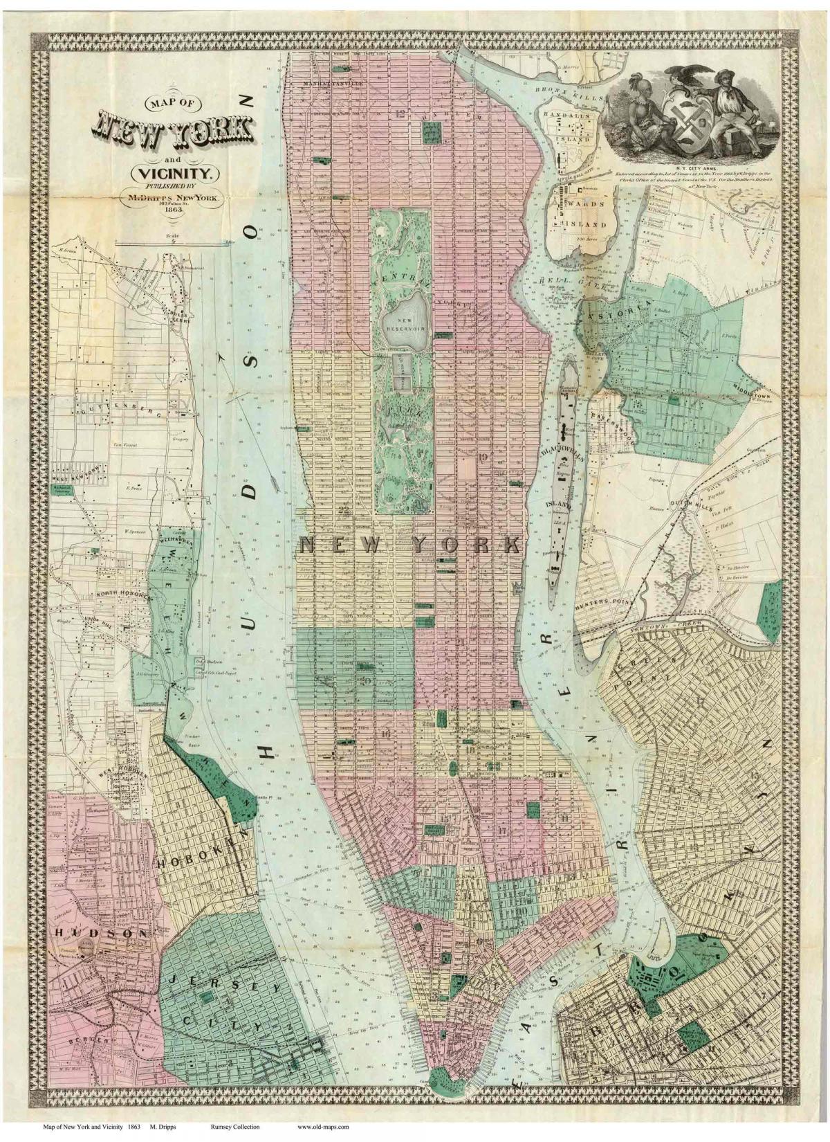 историски Менхетен мапи