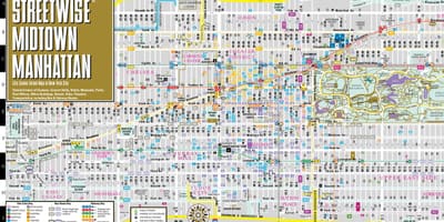 Карта на midtown ЊУЈОРК, Менхетн