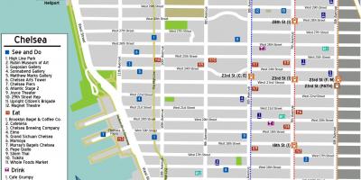 Карта на Chelsea Менхетен