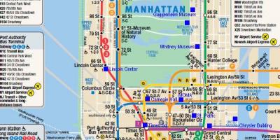 Менхетн железнички мапа