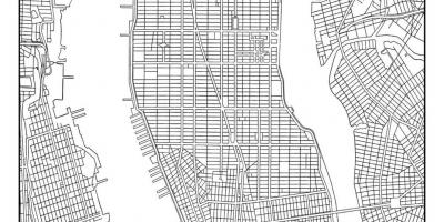 Карта на Менхетен мрежа