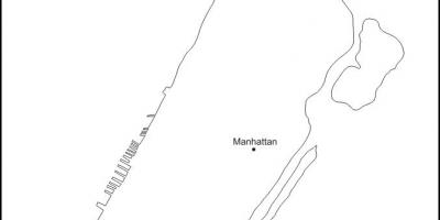 Празно карта на Менхетен