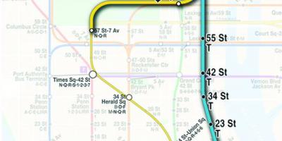 Карта на вториот авенија метрото