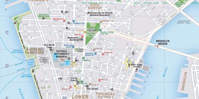 Карта на долен Менхетен
