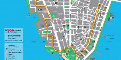 Долен Менхетен прошетка мапа